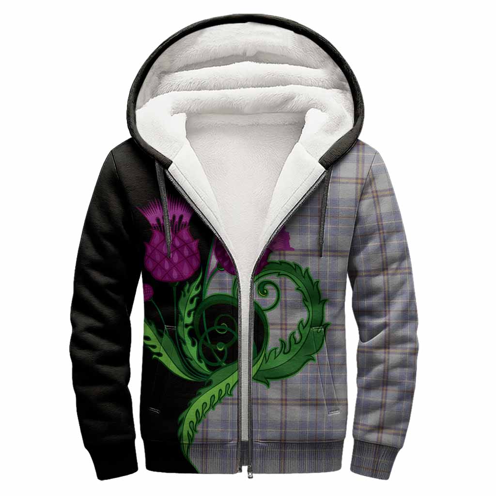 Tweedie Tartan Sherpa Hoodie Traditional Scottish Thistle