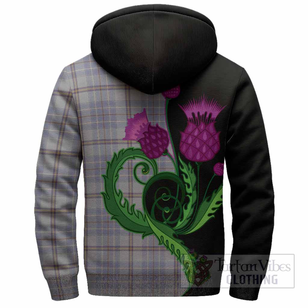 Tweedie Tartan Sherpa Hoodie Traditional Scottish Thistle