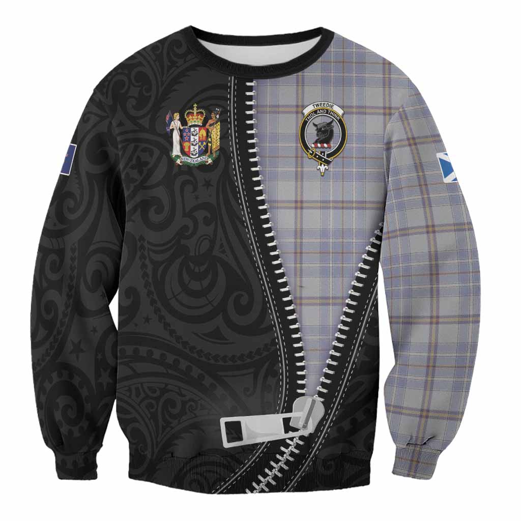 Tweedie Tartan Sweatshirt New Zealand Pattern Unique Zipper Stylized
