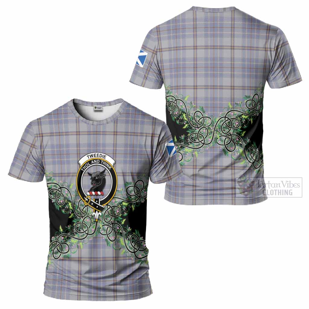 Tweedie Tartan T-Shirt Thistle Scottish Spirit