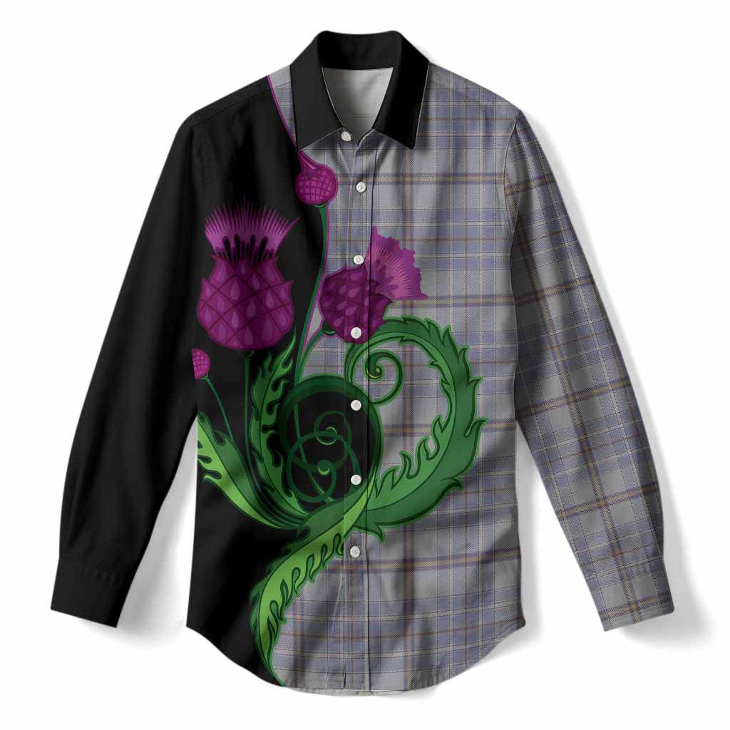 Tweedie Tartan Women Casual Shirt Traditional Scottish Thistle