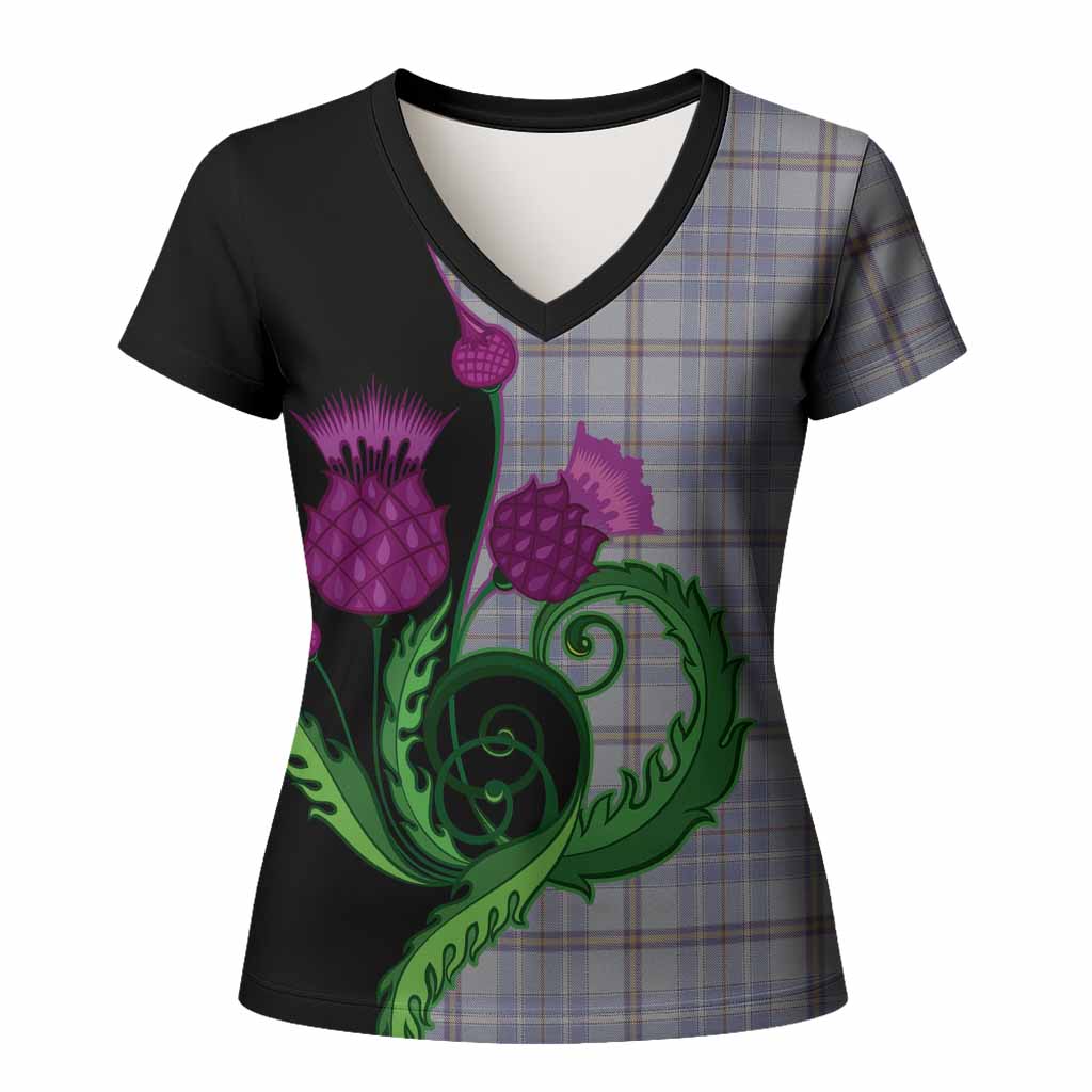 Tweedie Tartan Women T shirt Traditional Scottish Thistle