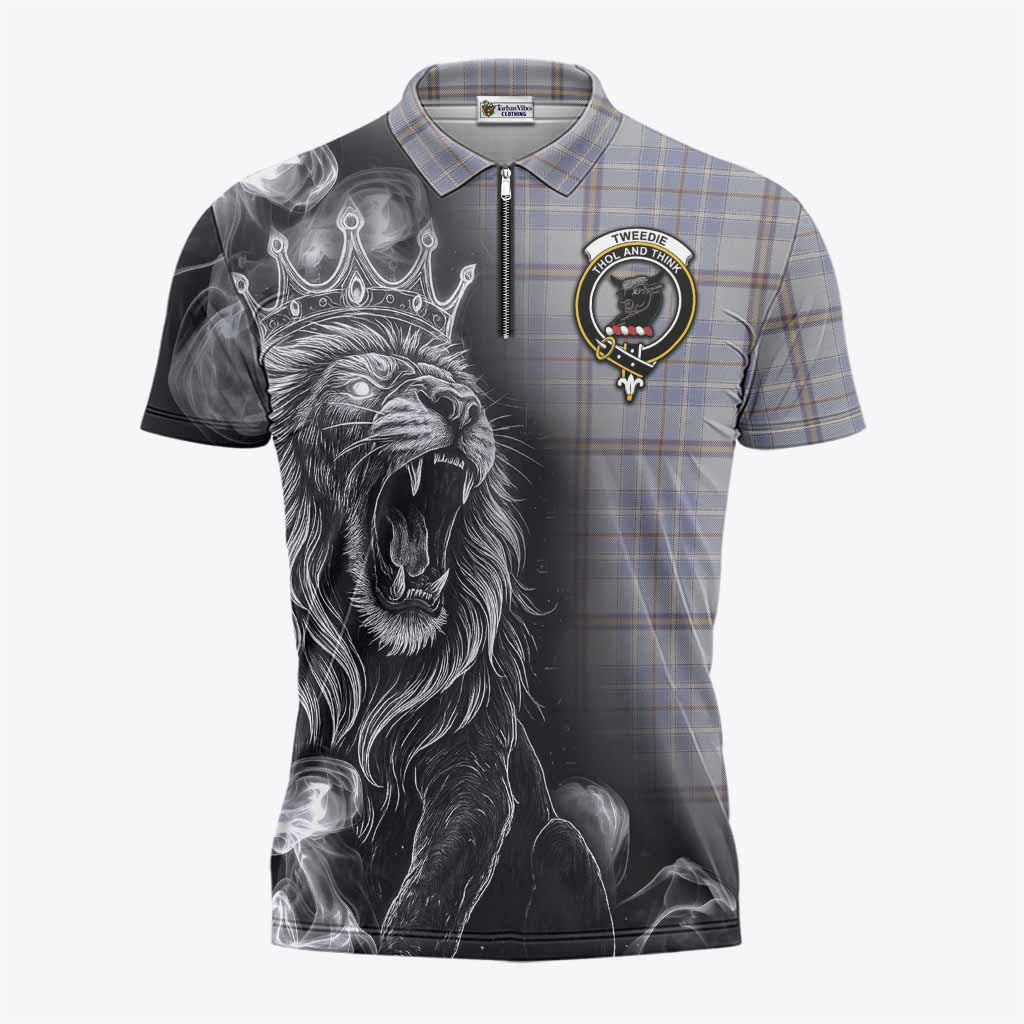 Tweedie Tartan Zipper Polo Shirt Roaring Lion Heritage