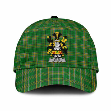 Tyler Irish Clan Tartan Classic Cap with Coat of Arms