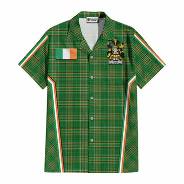 Tyler Irish Clan Coat of Arm Tartan Cotton Hawaiian Shirt Flag Style