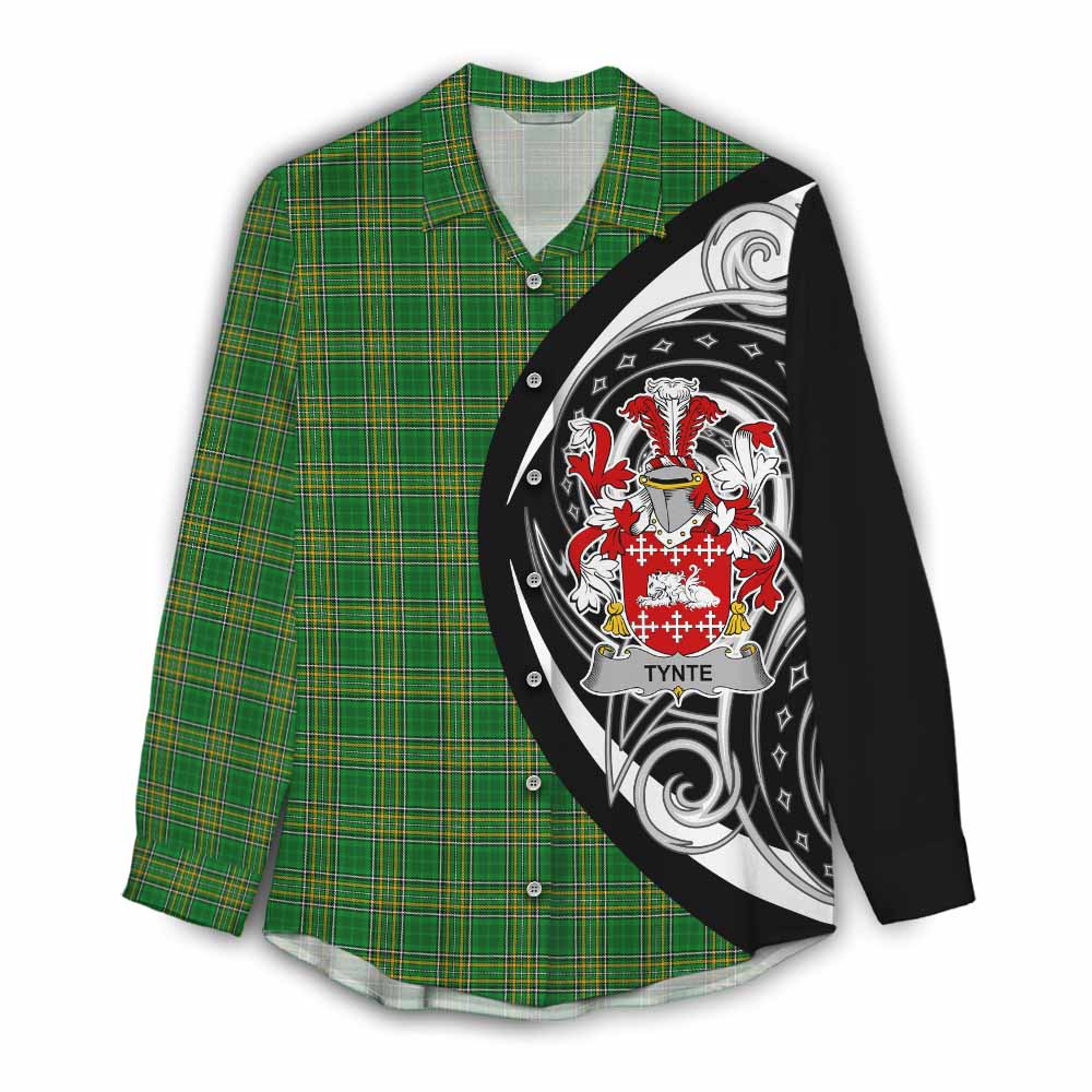 Tynte Irish Clan Women's Casual Shirt Celtic Circle Style Female - Tartan Vibes Clothing