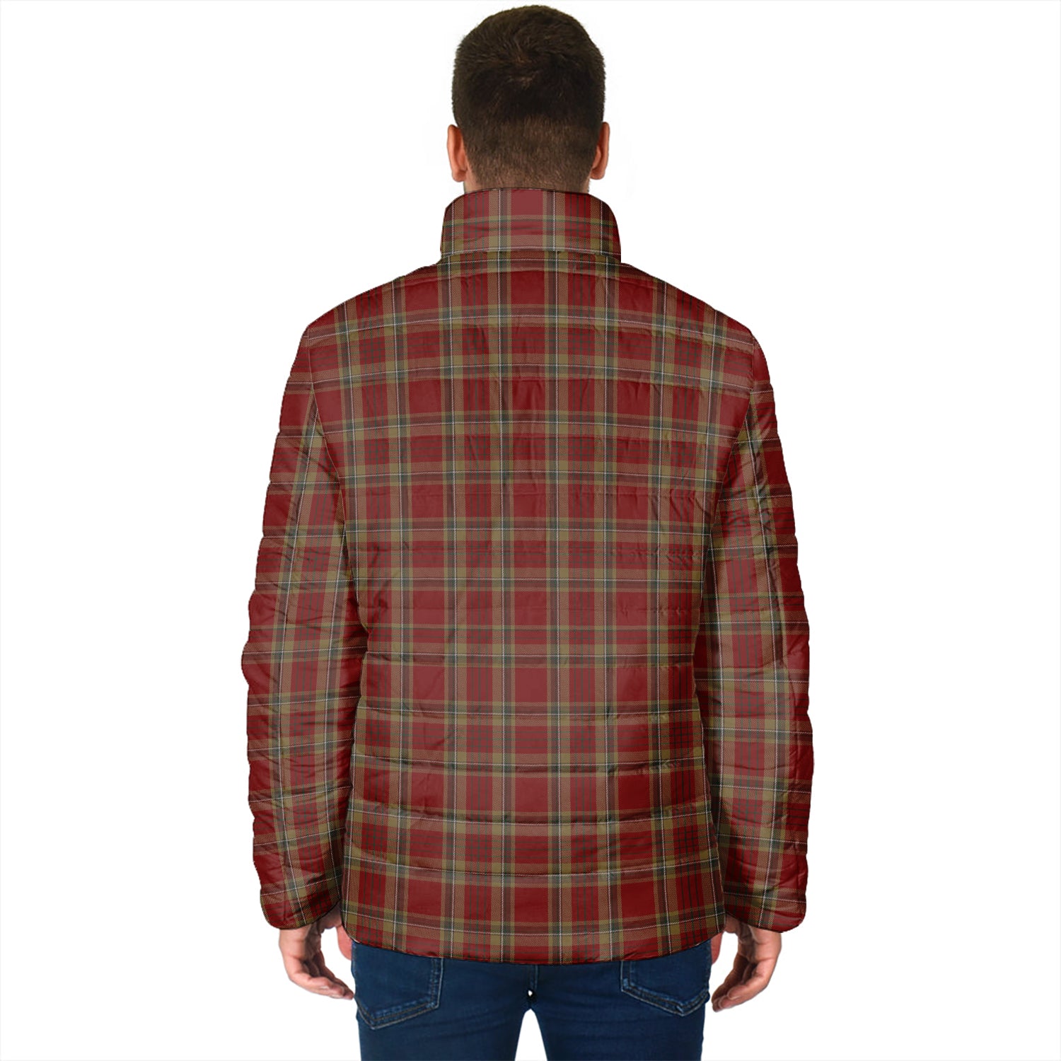 Tyrone County Ireland Tartan Padded Jacket - Tartan Vibes Clothing