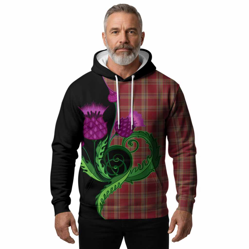 Tyrone County Ireland Tartan Hoodie Traditional Scottish Thistle