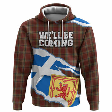Tyrone Scotland Football Tartan Hoodie We'll Be Coming