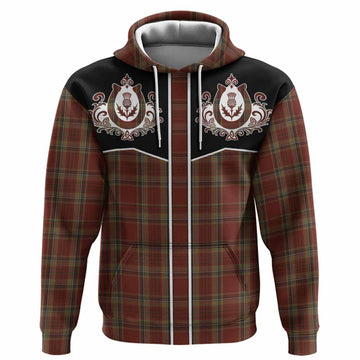 Tyrone Tartan Hoodie Horseshoe Ornament Pullover Hoodie - Tartan Vibes Clothing