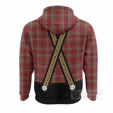 Tyrone Tartan Lederhosen Costume Hoodie Scotland Celtic Knot Motif