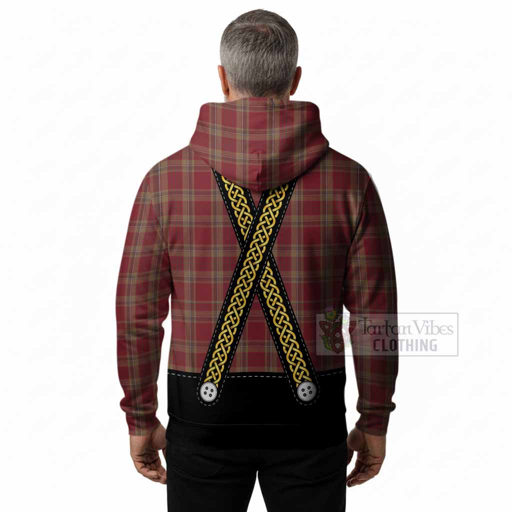 Tyrone Tartan Lederhosen Costume Hoodie Scotland Celtic Knot Motif