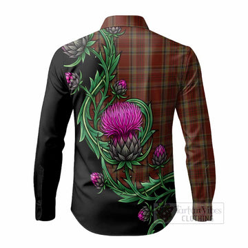Tyrone Tartan Long Sleeve Button Shirts Resilient Scottish Thistle