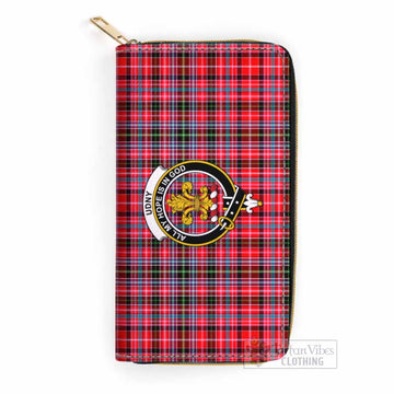 Tartan Vibes Clothing Udny Tartan Women's Leather Wallet with Family Crest