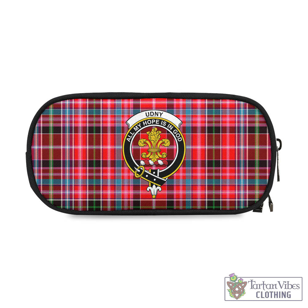 Tartan Vibes Clothing Udny Tartan Pen and Pencil Case with Family Crest