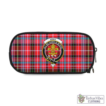 Tartan Vibes Clothing Udny Tartan Pen and Pencil Case with Family Crest
