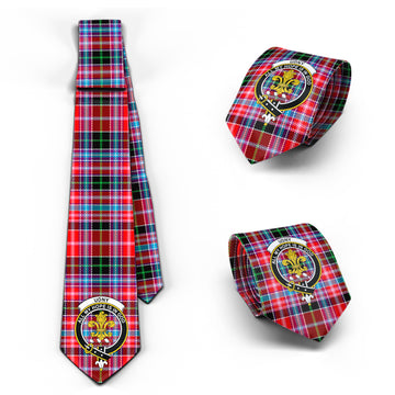 Udny Tartan Classic Necktie with Family Crest