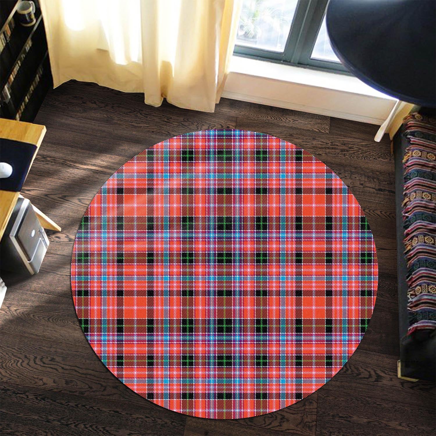 udny-tartan-round-rug