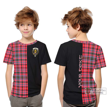 Udny Tartan Kid T-Shirt with Family Crest and Half Of Me Style Youth XL Size14 - Tartan Vibes Clothing