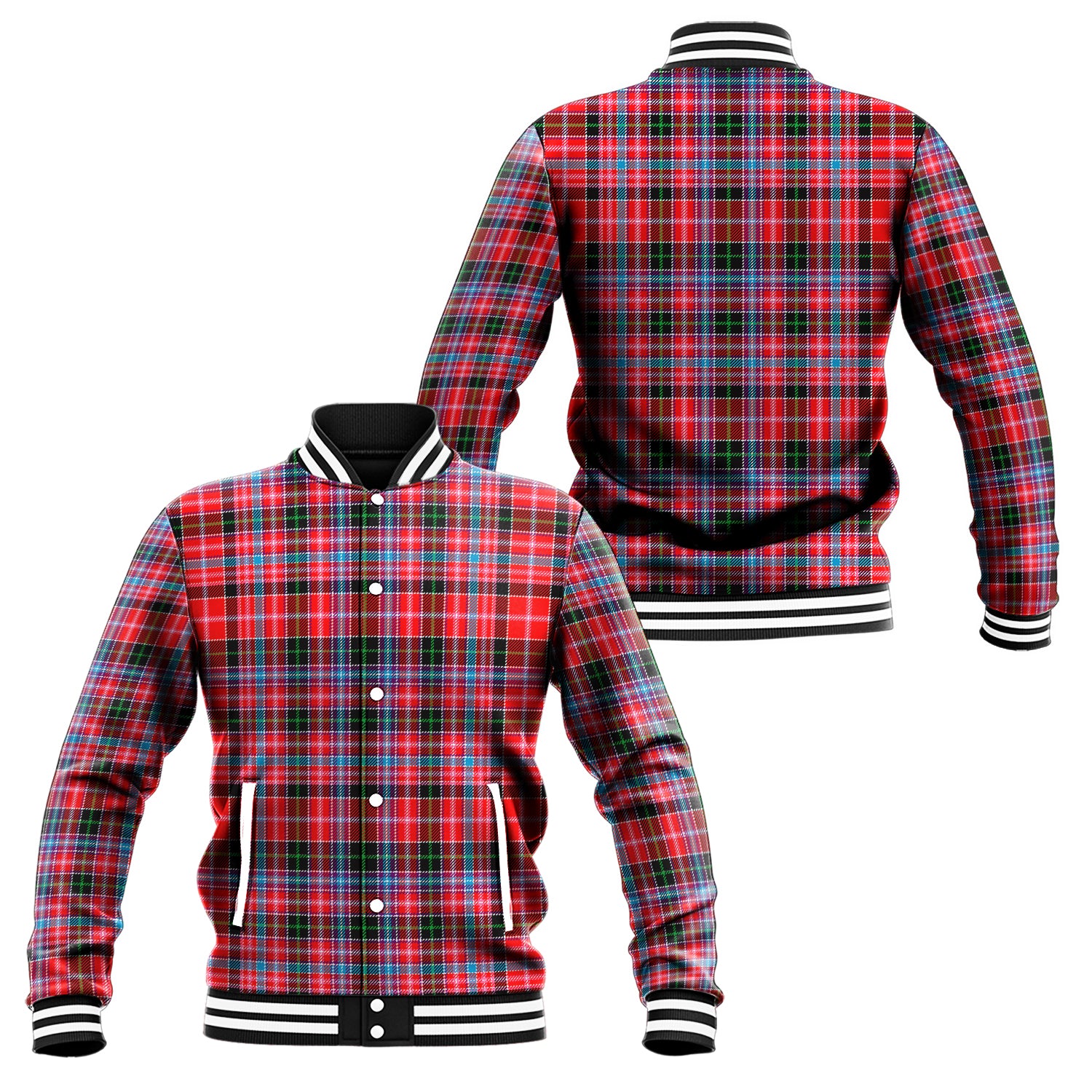 Udny Tartan Baseball Jacket Unisex - Tartan Vibes Clothing