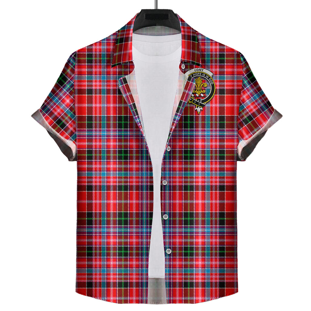 Udny Tartan Hawaiian Shirt with Family Crest Kid - Tartan Vibes Clothing