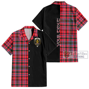 Udny Tartan Hawaiian Shirt with Family Crest and Half Of Me Style Kid - Tartan Vibes Clothing
