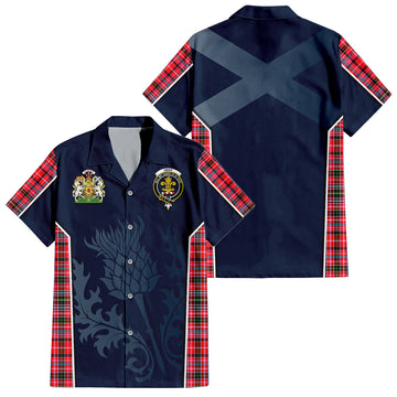 Udny Tartan Hawaiian Shirt with Family Crest and Scottish Thistle Vibes Sport Style Kid - Tartan Vibes Clothing