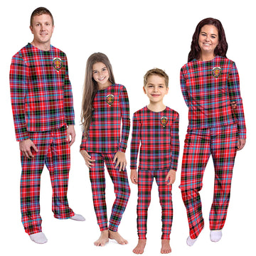 Udny Tartan Pajamas Family Set with Family Crest