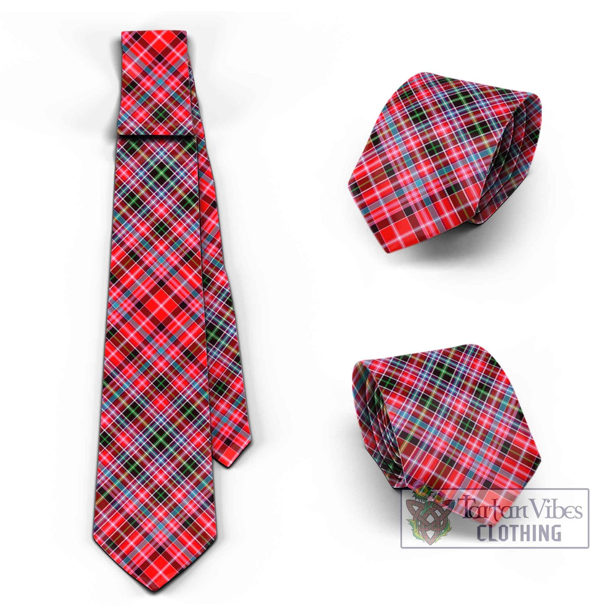 Udny Tartan Classic Necktie Cross Style Necktie One Size - Tartan Vibes Clothing