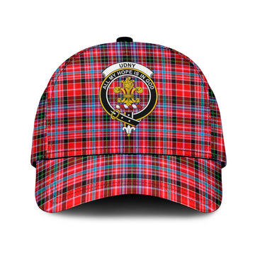 Udny Tartan Classic Cap with Family Crest