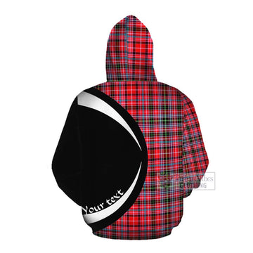 Tartan Vibes Clothing Udny Tartan Cotton Hoodie with Family Crest Circle Style