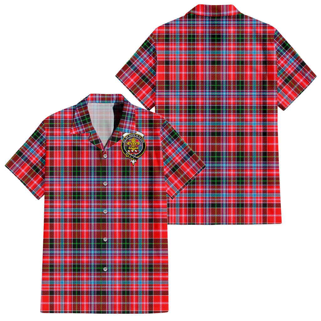 Udny Tartan Hawaiian Shirt with Family Crest - Tartan Vibes Clothing