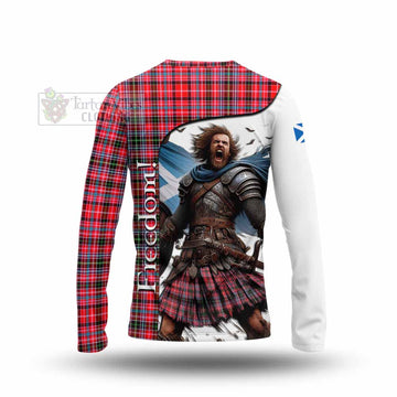 Tartan Vibes Clothing Udny Crest Tartan Long Sleeve T-Shirt Inspired by the Freedom of Scottish Warrior