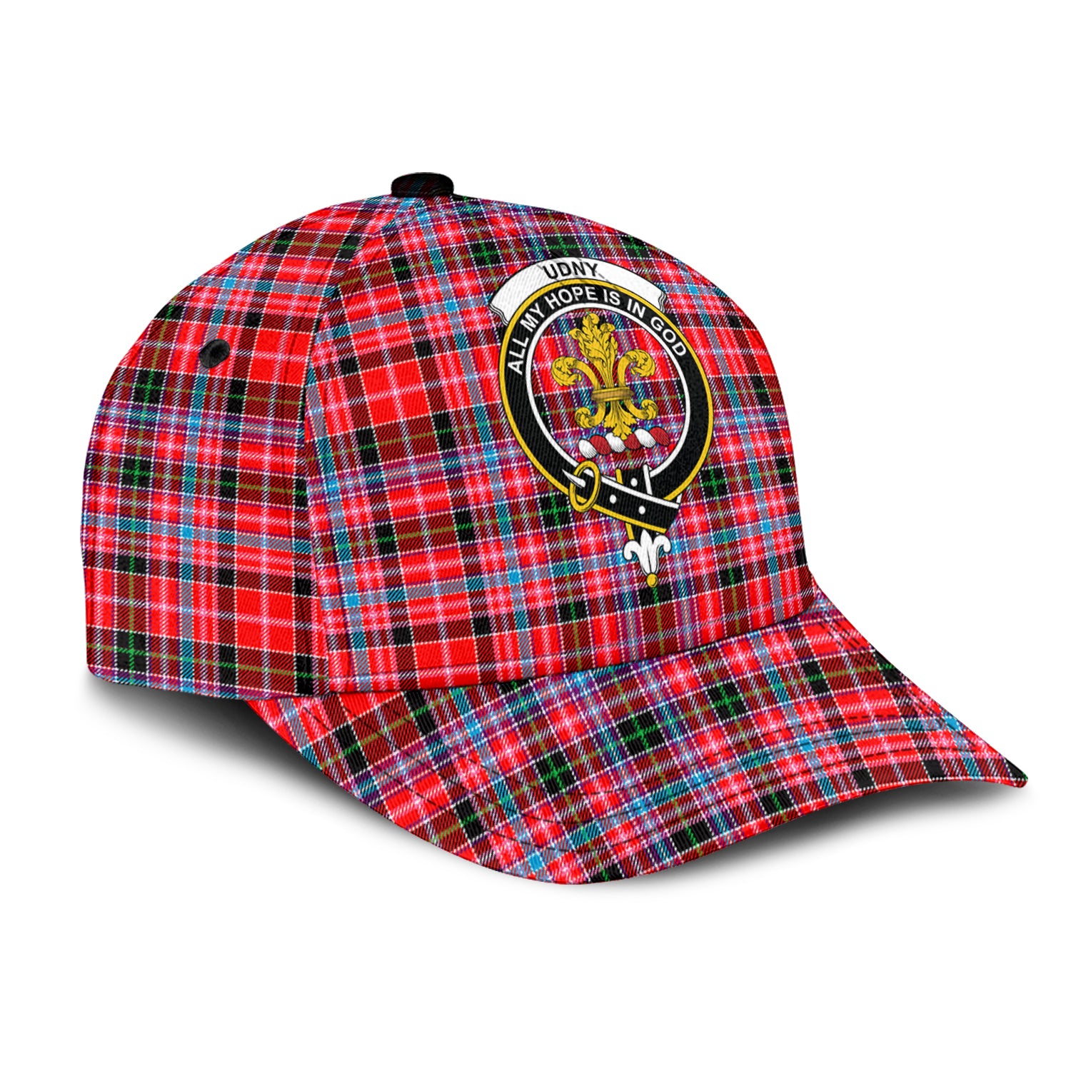 udny-tartan-classic-cap-with-family-crest