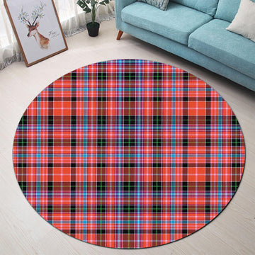 udny-tartan-round-rug