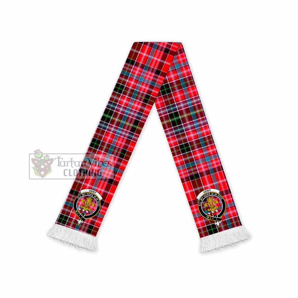 Tartan Vibes Clothing Udny Tartan Ruffneck Scarf with Family Crest