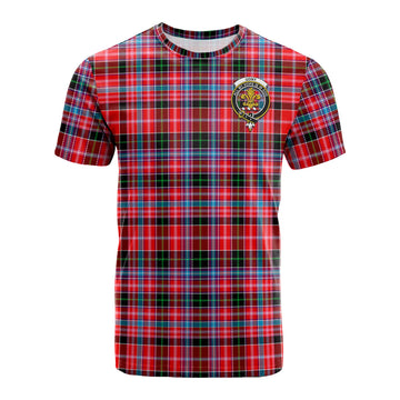 Udny Tartan T-Shirt with Family Crest
