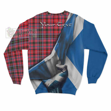 Tartan Vibes Clothing Udny Tartan Sweatshirt with Family Crest Scotland Patriotic Style