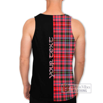 Udny Tartan Men's Tank Top with Family Crest and Half Of Me Style - Tartan Vibes Clothing