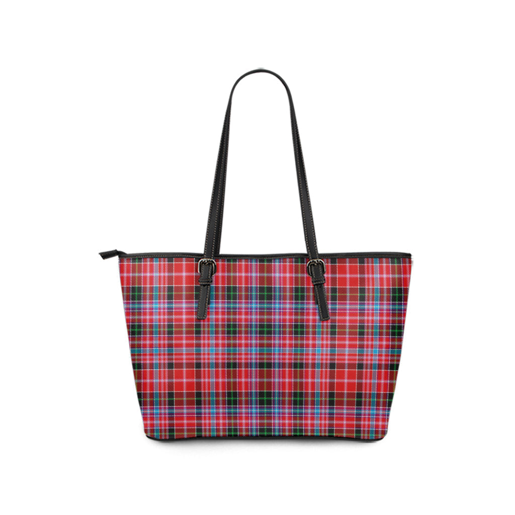 Udny Tartan Leather Tote Bag - Tartan Vibes Clothing