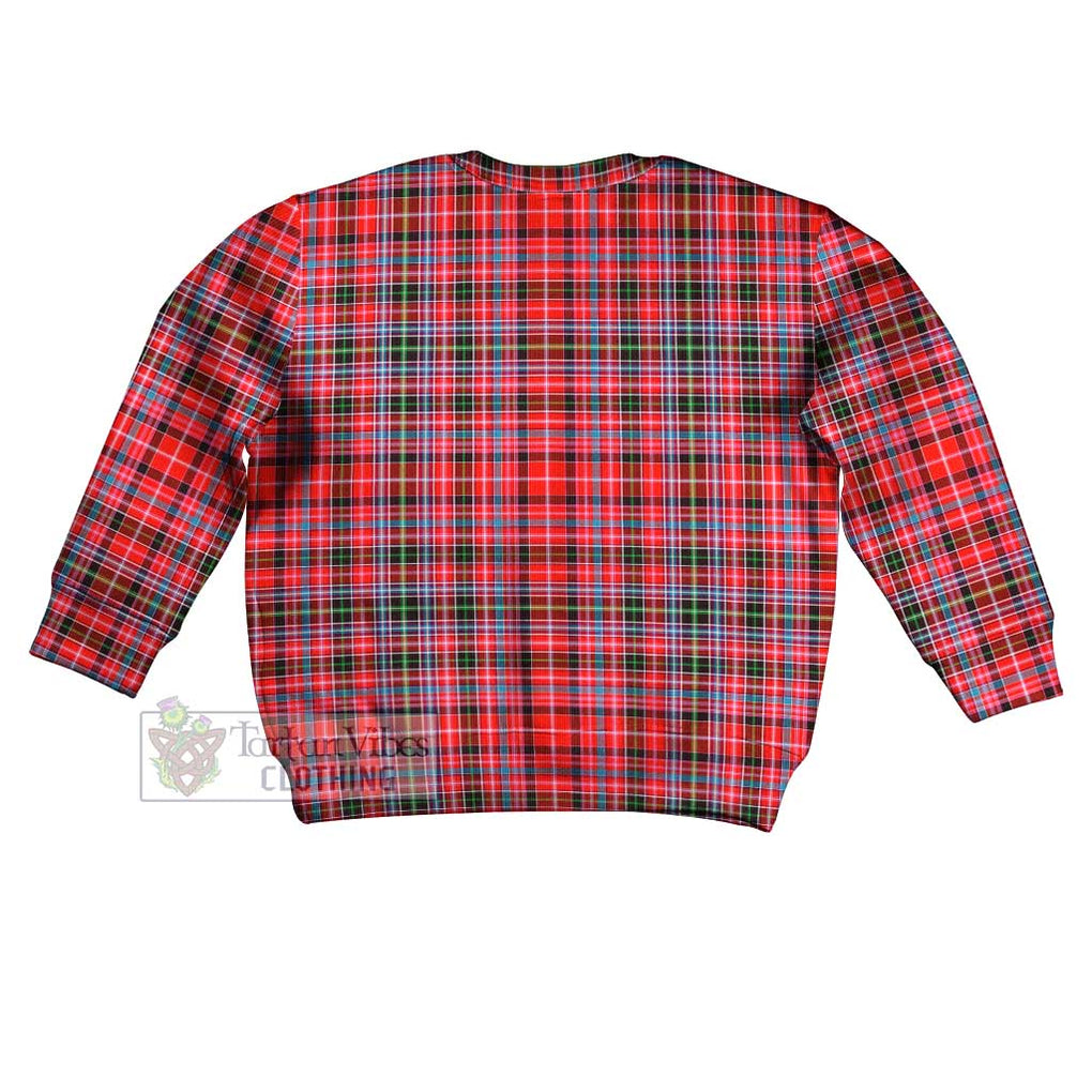 Tartan Vibes Clothing Udny Tartan Kid Ugly Sweater with Family Crest