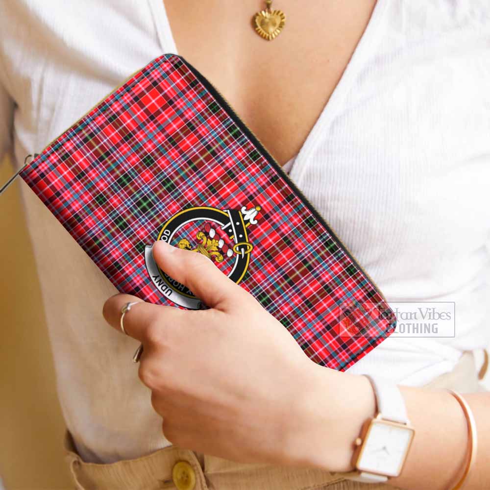 Tartan Vibes Clothing Udny Tartan Women's Leather Wallet with Family Crest