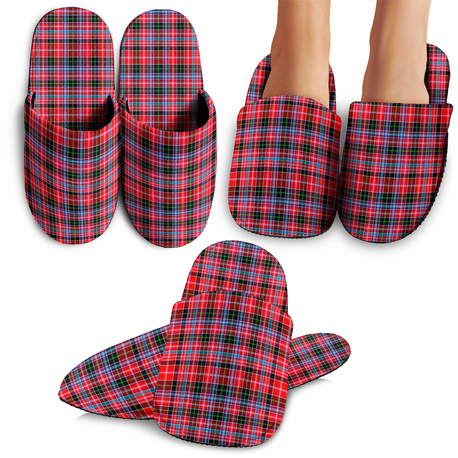 Udny Tartan Home Slippers - Tartan Vibes Clothing