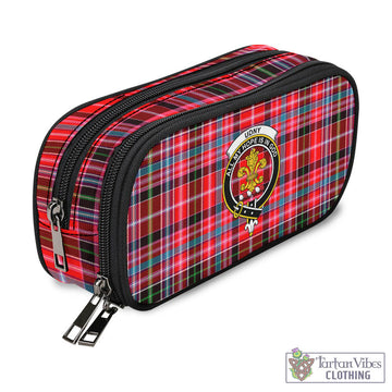 Tartan Vibes Clothing Udny Tartan Pen and Pencil Case with Family Crest