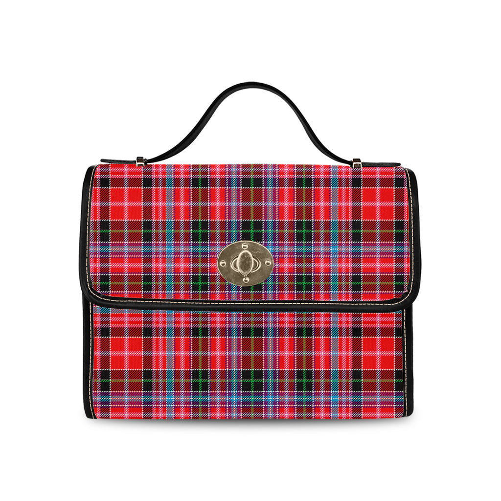 udny-tartan-leather-strap-waterproof-canvas-bag