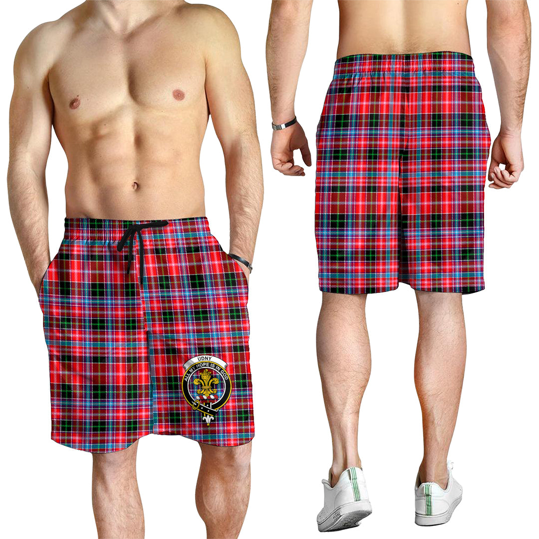 udny-tartan-mens-shorts-with-family-crest
