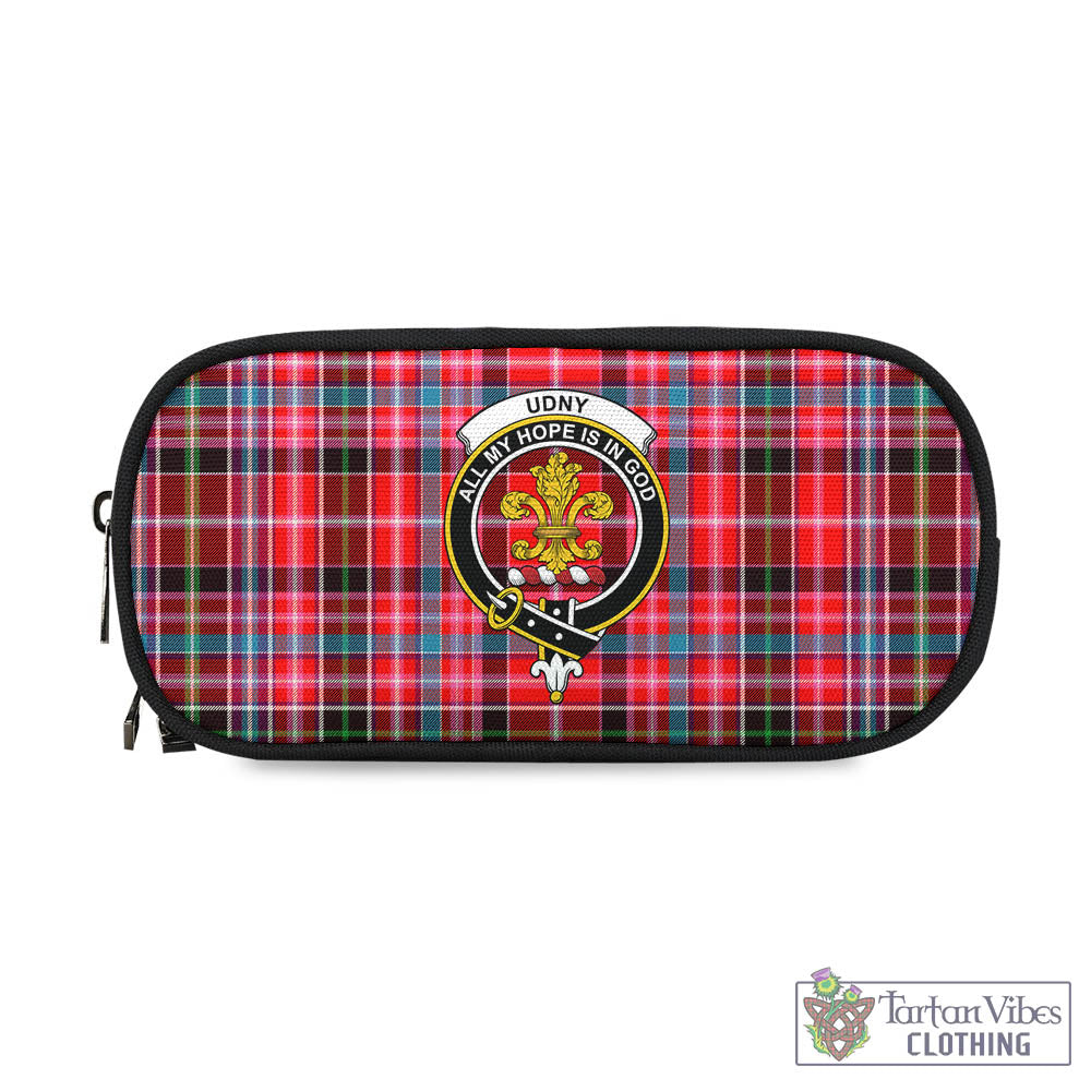Tartan Vibes Clothing Udny Tartan Pen and Pencil Case with Family Crest