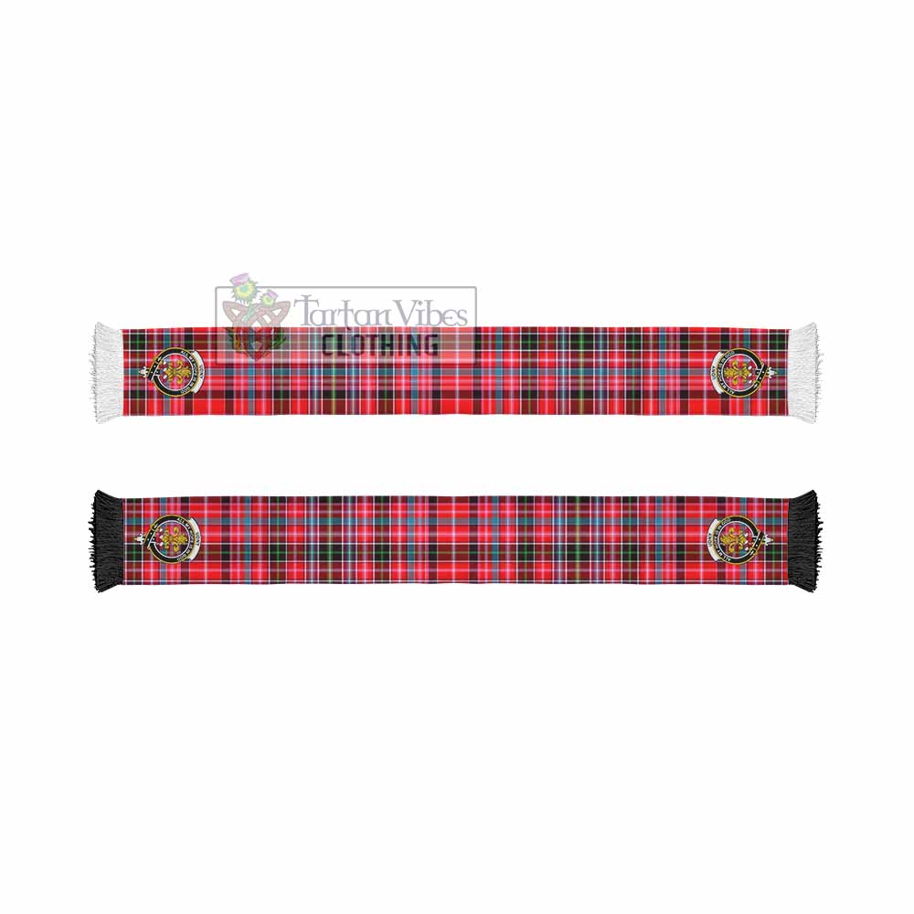 Tartan Vibes Clothing Udny Tartan Ruffneck Scarf with Family Crest