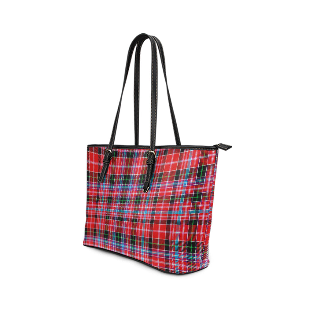 Udny Tartan Leather Tote Bag - Tartan Vibes Clothing