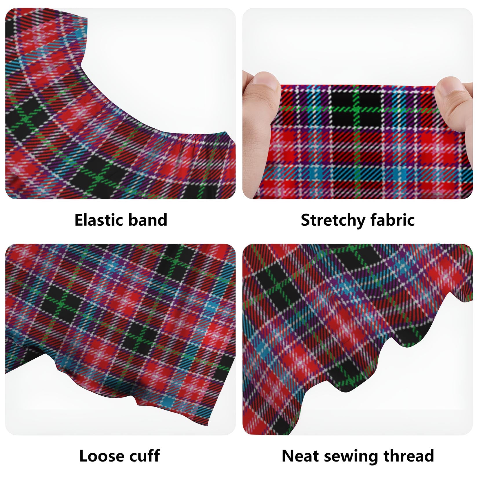 Udny Tartan Off Shoulder Long Dress - Tartan Vibes Clothing